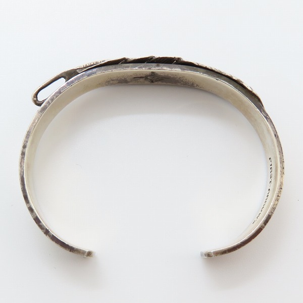 実際に弊社で買取させて頂いたFIRST ARROWS/ファーストアローズ フェザー L 付/平打12mm バングル/Sサイズの画像 5枚目