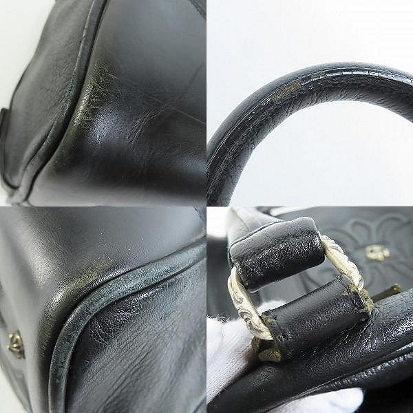 実際に弊社で買取させて頂いたCHROME HEARTS/クロムハーツ Weekender ミディアムレザー BSフレアパッチ トート ボストンバッグの画像 9枚目