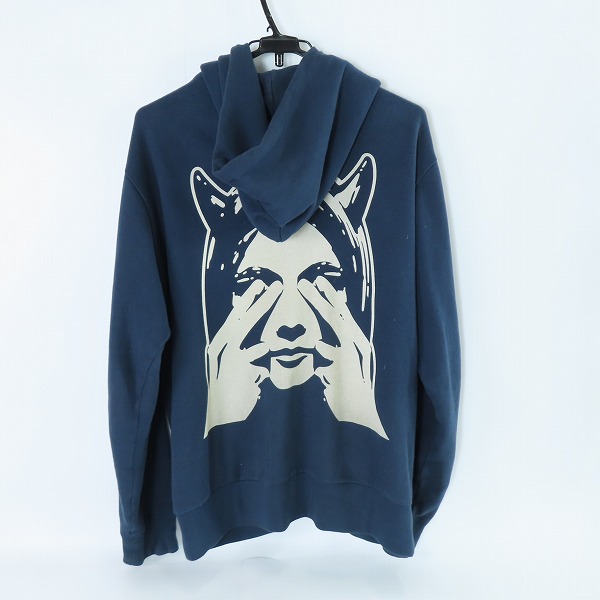 実際に弊社で買取させて頂いたHYSTERIC GLAMOUR/ヒステリックグラマー SEE NO EVIL ジップアップ パーカー 02233CF12/Lの画像 1枚目