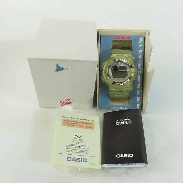 実際に弊社で買取させて頂いたG-SHOCK/Gショック W.C.C.S FROGMAN/フロッグマン サンゴ礁 DW-8201WC-7T【動作未確認】の画像 7枚目