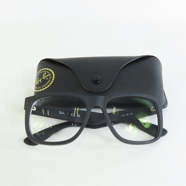 実際に弊社で買取させて頂いたRay-Ban/レイバン JUSTIN/ジャスティン メガネフレーム/アイウェア RB4165の画像 9枚目
