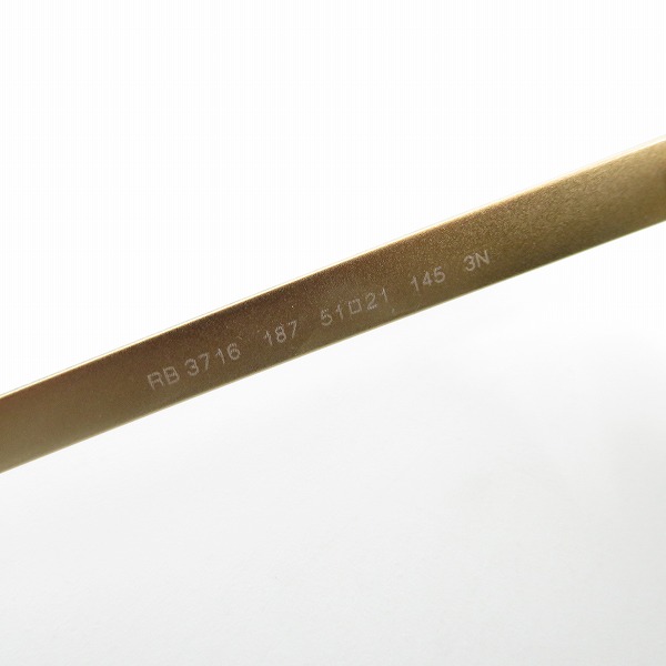 実際に弊社で買取させて頂いたRay-Ban/レイバン CLUBMASTER METAL サングラス RB3716の画像 4枚目