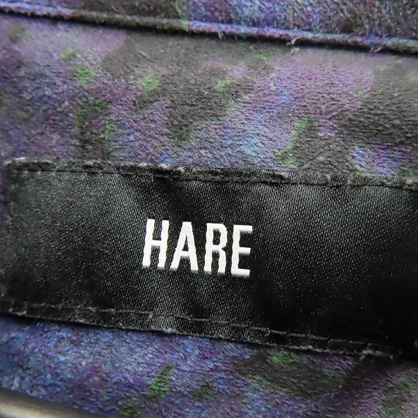 実際に弊社で買取させて頂いたHARE/ハレ 総柄 長袖シャツ HA020154TO/Fの画像 2枚目