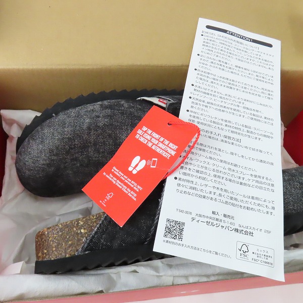 実際に弊社で買取させて頂いたDIESEL/ディーゼル S-WOODSTOCK ML X ウッドストック デニム サンダル Y03375 P3997 T8013 25.5の画像 8枚目