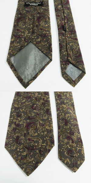 実際に弊社で買取させて頂いたGIVENCHY/ジバンシイ Christian Dior/ディオール VERSACE/ヴェルサーチ dunhill/ダンヒル ネクタイ 4点セットの画像 5枚目