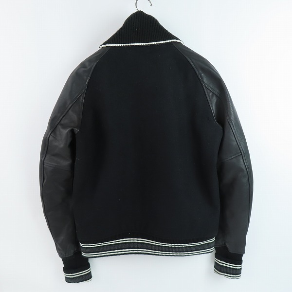 実際に弊社で買取させて頂いたMIHARAYASUHIRO/ミハラヤスヒロ 袖レザー スタジャン 41161284/48の画像 1枚目