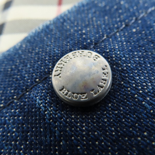 実際に弊社で買取させて頂いたBURBERRY BLUE LABEL/バーバリーブルーレーベル チェック デニム トートバッグの画像 8枚目