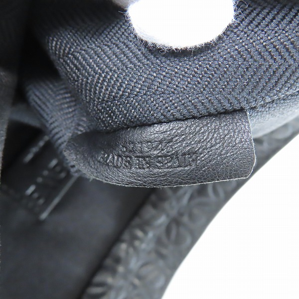 実際に弊社で買取させて頂いたLOEWE/ロエベ T Pouch/Tポーチ アナグラム レザー クラッチバッグの画像 5枚目