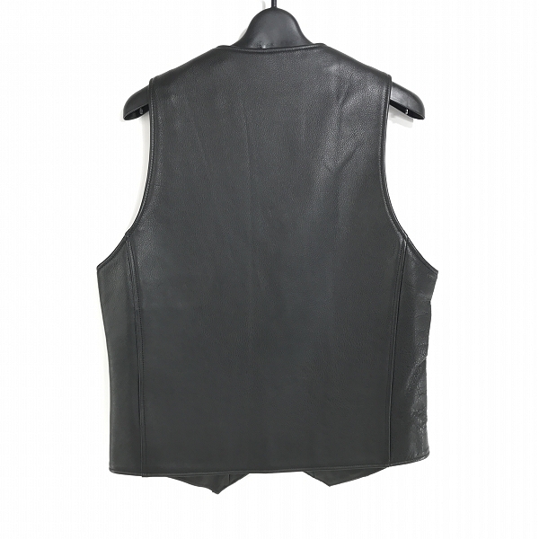 実際に弊社で買取させて頂いたHARLEY-DAVIDSON/ハーレーダビッドソン レザーベスト/ブラック 5099127 Mの画像 1枚目
