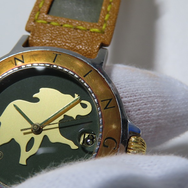 実際に弊社で買取させて頂いたHUNTING WORLD/ハンティングワールド 18K ベゼル HWM11 腕時計/ウォッチの画像 4枚目