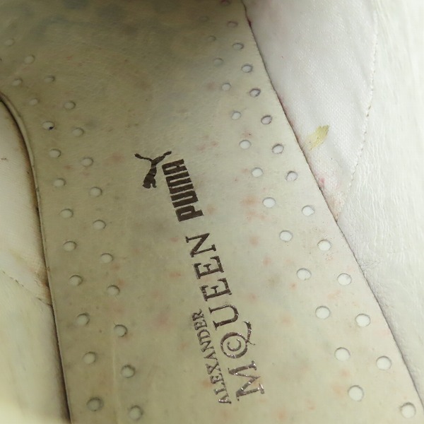 実際に弊社で買取させて頂いたALEXANDER McQUEEN×PUMA/アレキサンダーマックイーン×プーマ スニーカー 354428-02/30の画像 6枚目