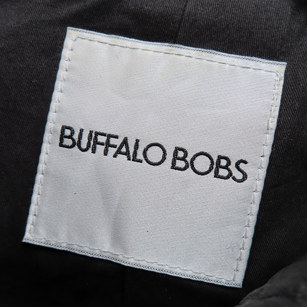 実際に弊社で買取させて頂いたBUFFALO BOBS/バッファローボブズ 羊革/シープレザー サイドリブ フーデッド レザージャケット MFB5414/2の画像 2枚目