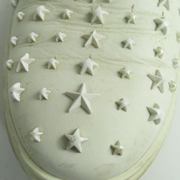 実際に弊社で買取させて頂いたJIMMY CHOO/ジミーチュウ GROVE/グローブ スタッズ スリッポン/シューズ 44の画像 7枚目
