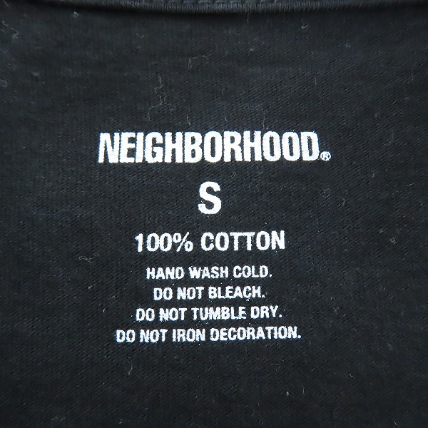 実際に弊社で買取させて頂いたNEIGHBORHOOD/ネイバーフッド 半袖カットソー ブラック/Sの画像 2枚目