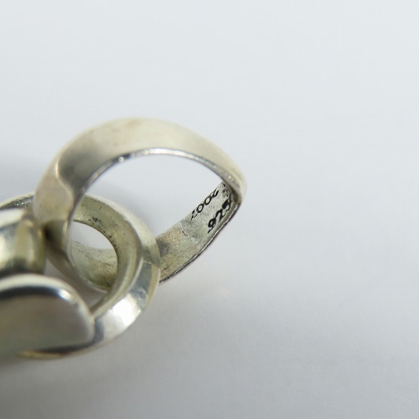 実際に弊社で買取させて頂いたCHROME HEARTS/クロムハーツ CH CRS SML W/BALE スモールCHクロス ペンダントw/プレーンベイルの画像 8枚目