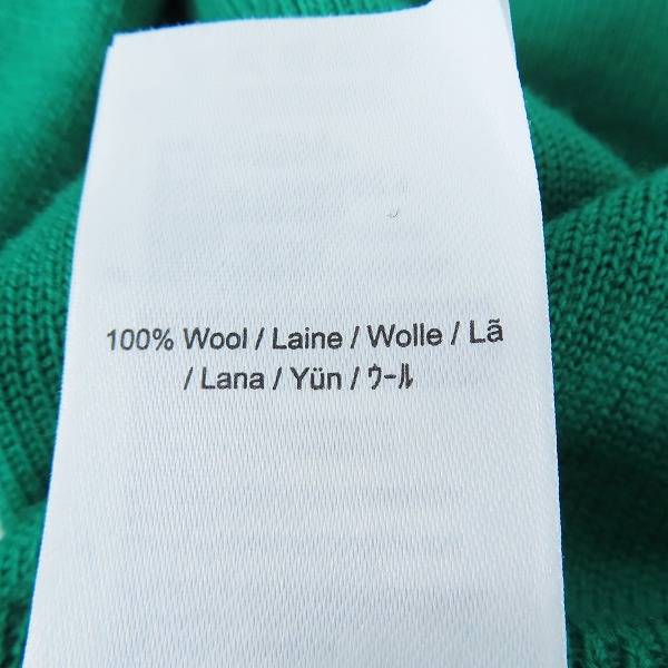 実際に弊社で買取させて頂いたFRED PERRY/フレッドペリー クルーネックセーター グリーン K7601/Lの画像 5枚目