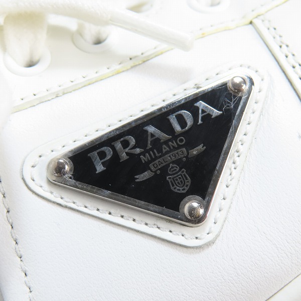 実際に弊社で買取させて頂いたPRADA/プラダ ダウンタウン スニーカー 2EE364/5.5の画像 6枚目