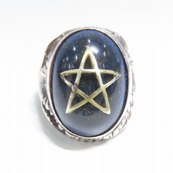 実際に弊社で買取させて頂いたALEX STREETER/アレックスストリーター エンジェルハートリング SPストーン ラピスラズリー22.5号の画像 1枚目