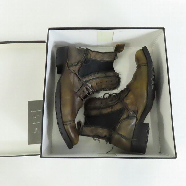 実際に弊社で買取させて頂いたalfredoBANNISTER/アルフレッドバニスター サイドゴア/レースアップブーツ/5011005001/43の画像 8枚目