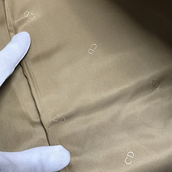 実際に弊社で買取させて頂いたChristian Dior monsieur/クリスチャンディオール ムッシュ コート 裏地ロゴ総柄/Mの画像 5枚目