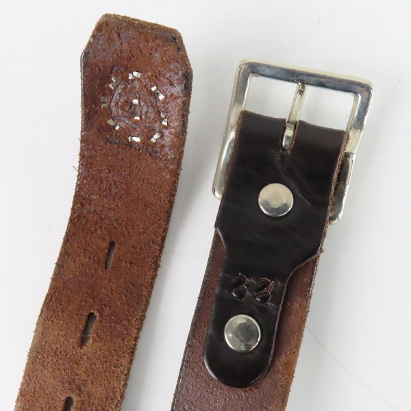 実際に弊社で買取させて頂いたHollywood Trading Company /HTC/エイチティーシー スタッズ/ターコイズ レザー ベルトの画像 2枚目