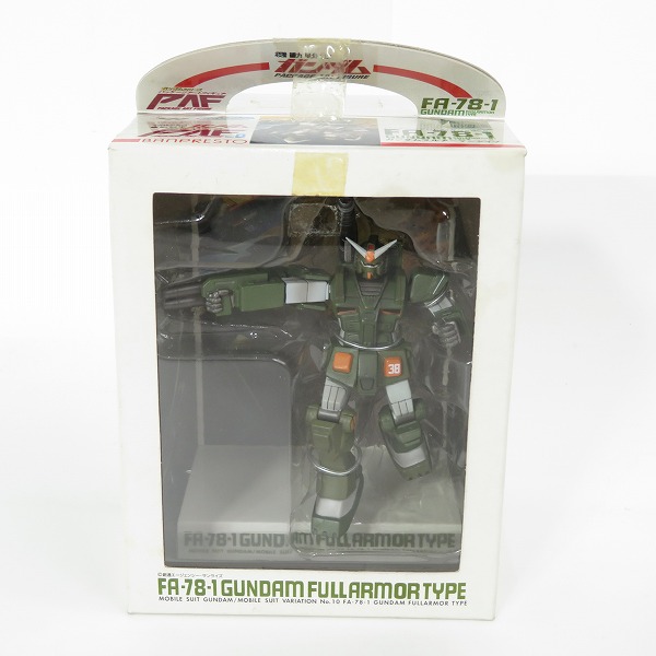 実際に弊社で買取させて頂いた【未開封】バンプレスト とるとるキャッチャー 機動戦士ガンダム パッケージアートフィギュア/PAF  ガンダムフルアーマータイプ