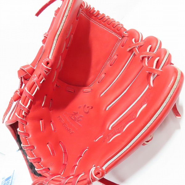 実際に弊社で買取させて頂いたHi-Gold/ハイゴールド 心極 軟式 投手用 グローブ KKG-5101の画像 2枚目
