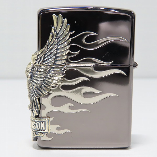 実際に弊社で買取させて頂いたZIPPO/ジッポー HARLEY DAVIDSON/ハーレーダビッドソン サイドメタル 09年製の画像 1枚目