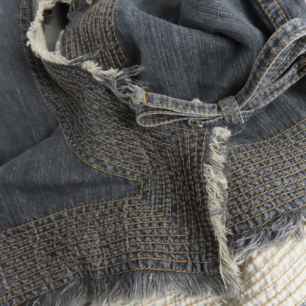 実際に弊社で買取させて頂いたJUNYAWATANABE COMME des GARCONS/ジュンヤワタナベ コムデギャルソン デニムジャケット JO-J019/Mの画像 4枚目