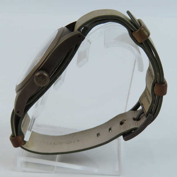 実際に弊社で買取させて頂いたHAMILTON/ハミルトン カーキフィールド 手巻き 腕時計 H694490の画像 1枚目