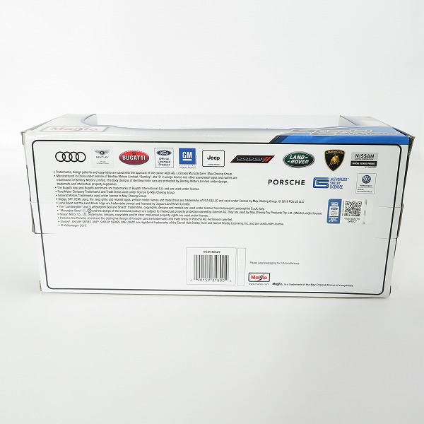 実際に弊社で買取させて頂いたMaisto/マイスト 1/18 Ford GT/フォード GT ガルフ 2017 ライトブルー/オレンジ ミニカーの画像 8枚目