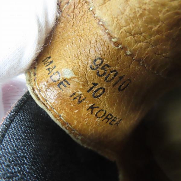 実際に弊社で買取させて頂いた【難有り】HARLEY-DAVIDSON/ハーレーダビッドソン サイドゴアブーツ ブラウン 韓国製 95010/10の画像 5枚目
