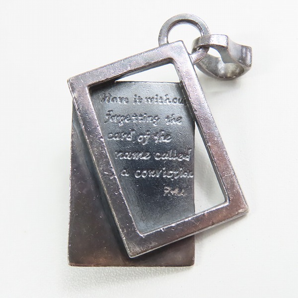 実際に弊社で買取させて頂いたF.A.L/FAL エフエーエル コンフィデンスカード ペンダントトップ ピエロスカルの画像 2枚目