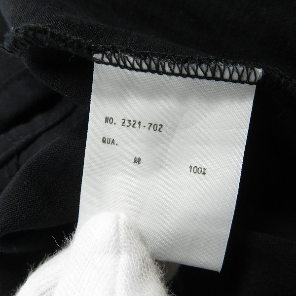 実際に弊社で買取させて頂いたLAD MUSICIAN/ラッドミュージシャン 天竺Tシャツ 2321-702 ブラック/44の画像 3枚目