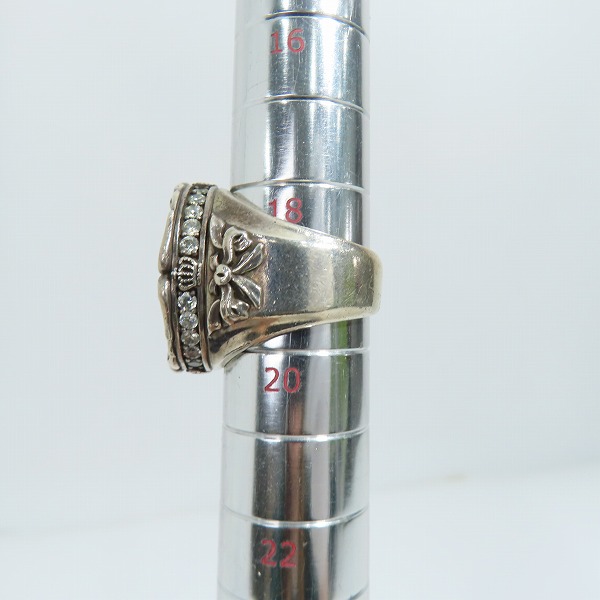 実際に弊社で買取させて頂いたJustin Davis/ジャスティンデイビス Jungle Skull Ring/ジャングルスカルリング SRJ521/19.5-20号の画像 6枚目