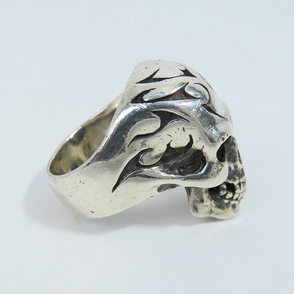 実際に弊社で買取させて頂いたCRAZY PIG/クレイジーピッグ トライバルスカルリング 21号の画像 3枚目