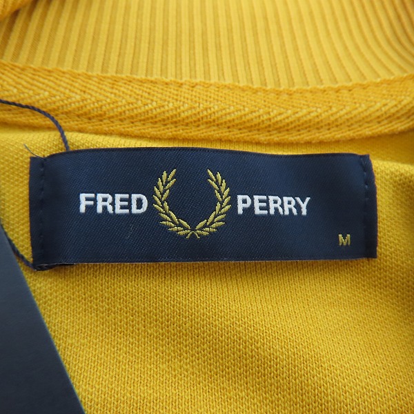 実際に弊社で買取させて頂いた【未使用】FRED PERRY/フレッドペリー TAPED TRACK JACKET/トラックジャケット イエロー J6231 Mの画像 2枚目