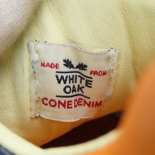 実際に弊社で買取させて頂いたLEVI'S×New Balance/リーバイス×ニューバランス コーンデニム オレンジタブ 35周年 コラボ スニーカー M1300LV/26.0の画像 6枚目