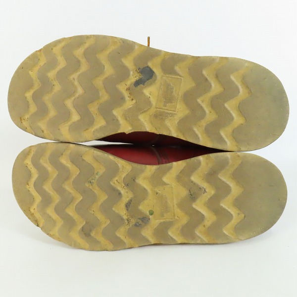 実際に弊社で買取させて頂いたRED WING/レッドウィング プレーントゥ アイリッシュセッター ブーツ/ワークブーツ 半円犬タグ/8Dの画像 2枚目