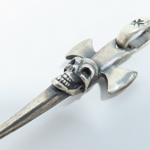 実際に弊社で買取させて頂いた【ギャラ付】Gabor/ガボール クォーターシングルスカルラウンドボットーダガペンダントの画像 4枚目