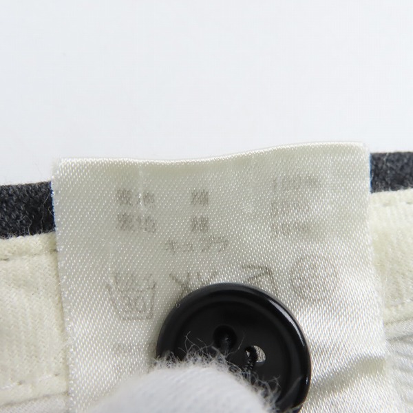実際に弊社で買取させて頂いたvisvim/ビズビム  無地 スラックスパンツ/Mの画像 5枚目