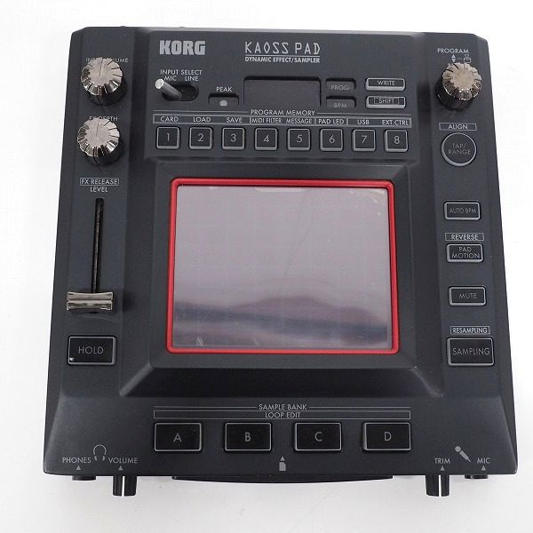 実際に弊社で買取させて頂いたKORG/コルグ KAOSS PAD KP3 カオスパッド DJ用エフェクター/サンプラー【簡易動作確認済】の画像 1枚目