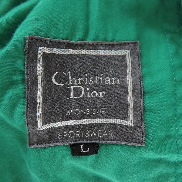 実際に弊社で買取させて頂いたChristian Dior monsieur/クリスチャンディオール ムッシュ ブルゾン グリーン/Lの画像 2枚目