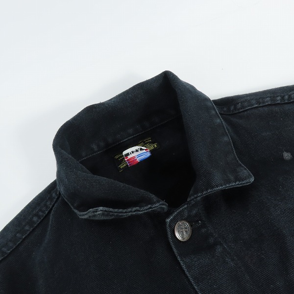 実際に弊社で買取させて頂いたCRIMIE/クライミー デニム ジャケット ブラック/Mの画像 4枚目