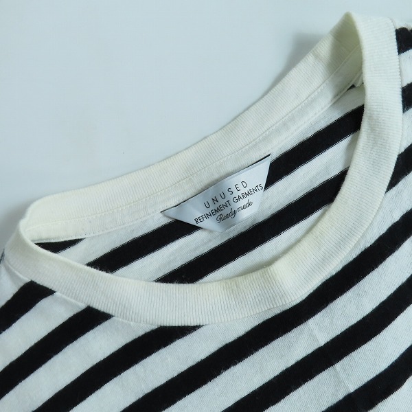 実際に弊社で買取させて頂いたUNUSED/アンユーズド ボーダー柄 半袖Tシャツ 3の画像 5枚目