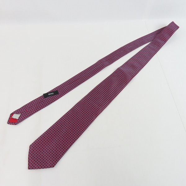 実際に弊社で買取させて頂いたHugo Boss/ヒューゴボス 総柄ネクタイ シルクの画像 6枚目