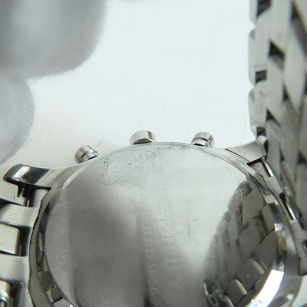 実際に弊社で買取させて頂いた【ジャンク/動作未確認】BURBERRY/バーバリー クロノグラフ デイト 時計/ウォッチ BU1850の画像 8枚目