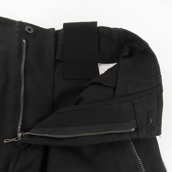 実際に弊社で買取させて頂いたJULIUS/ユリウス 17SS MOLESKIN TWISTED FLIGHT PANTS/モールスキン ツイスト フライト ジップ パンツ 567PAM1/1の画像 4枚目