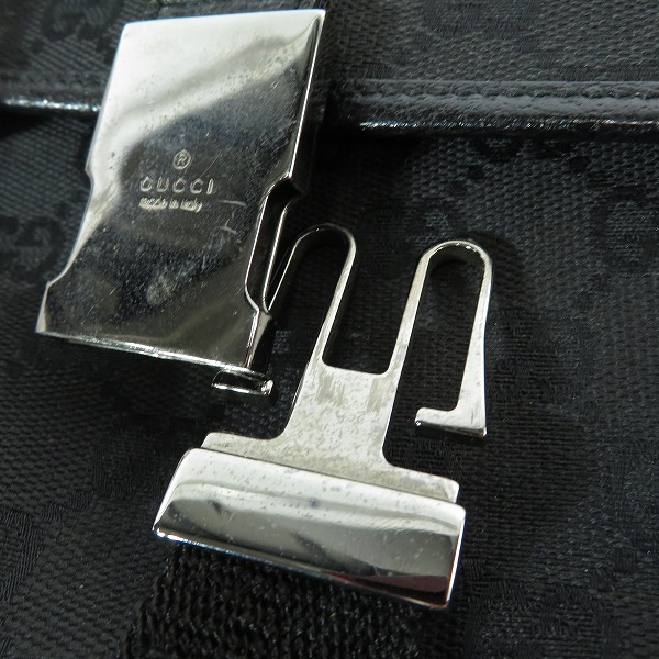 実際に弊社で買取させて頂いたGUCCI/グッチ GG柄 レザー ミニショルダーバッグの画像 8枚目