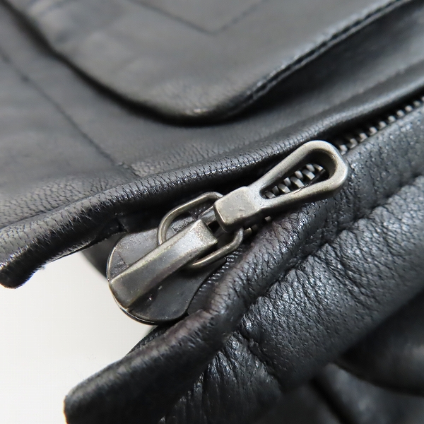 実際に弊社で買取させて頂いたSHELLAC/シェラック レザージャケット 270225 44の画像 8枚目